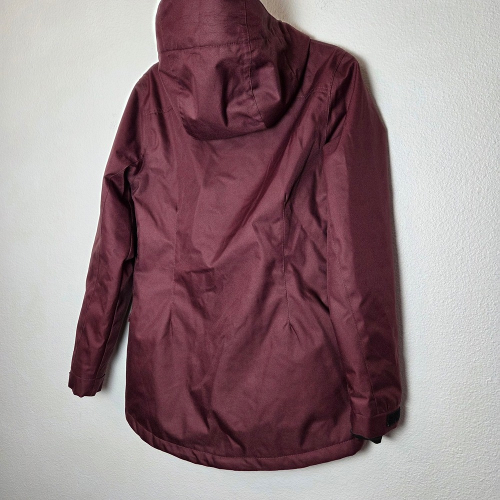 Pulse Burgundy Snowboarding Skiing Snow Jacket Hooded‎ Womens size M - Picture 2 of 13